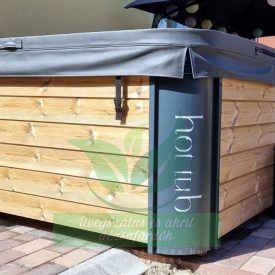 Monaco out thermowood külső kályhás négyszög alakú akril dézsafürdő